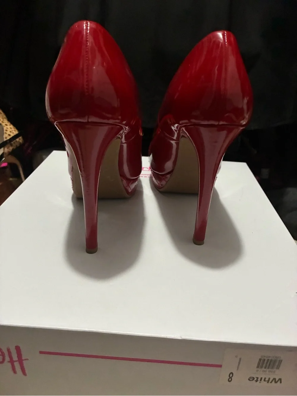 Chinese Laundry Red Patent Platform Stilettos